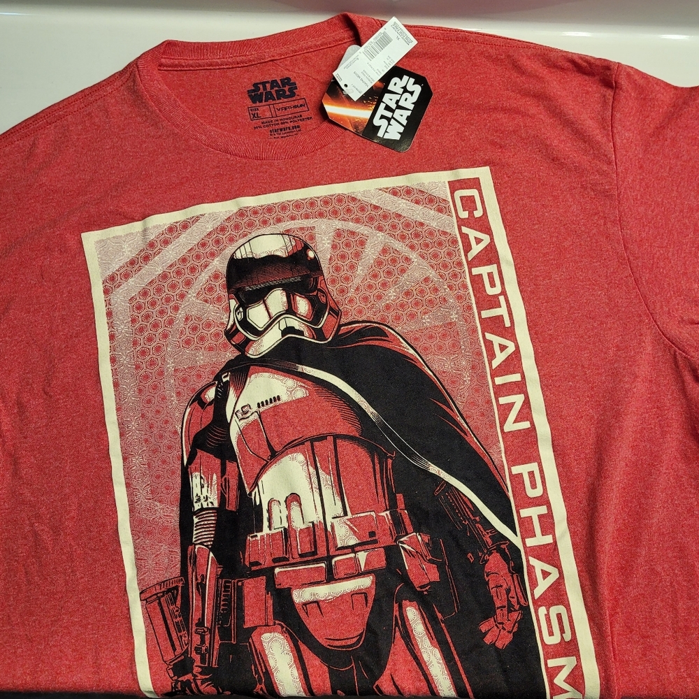 Star Wars Captain Phasma Red Hthr Tee Unisex XL Fifth Sun X Disney X Lucasfilm